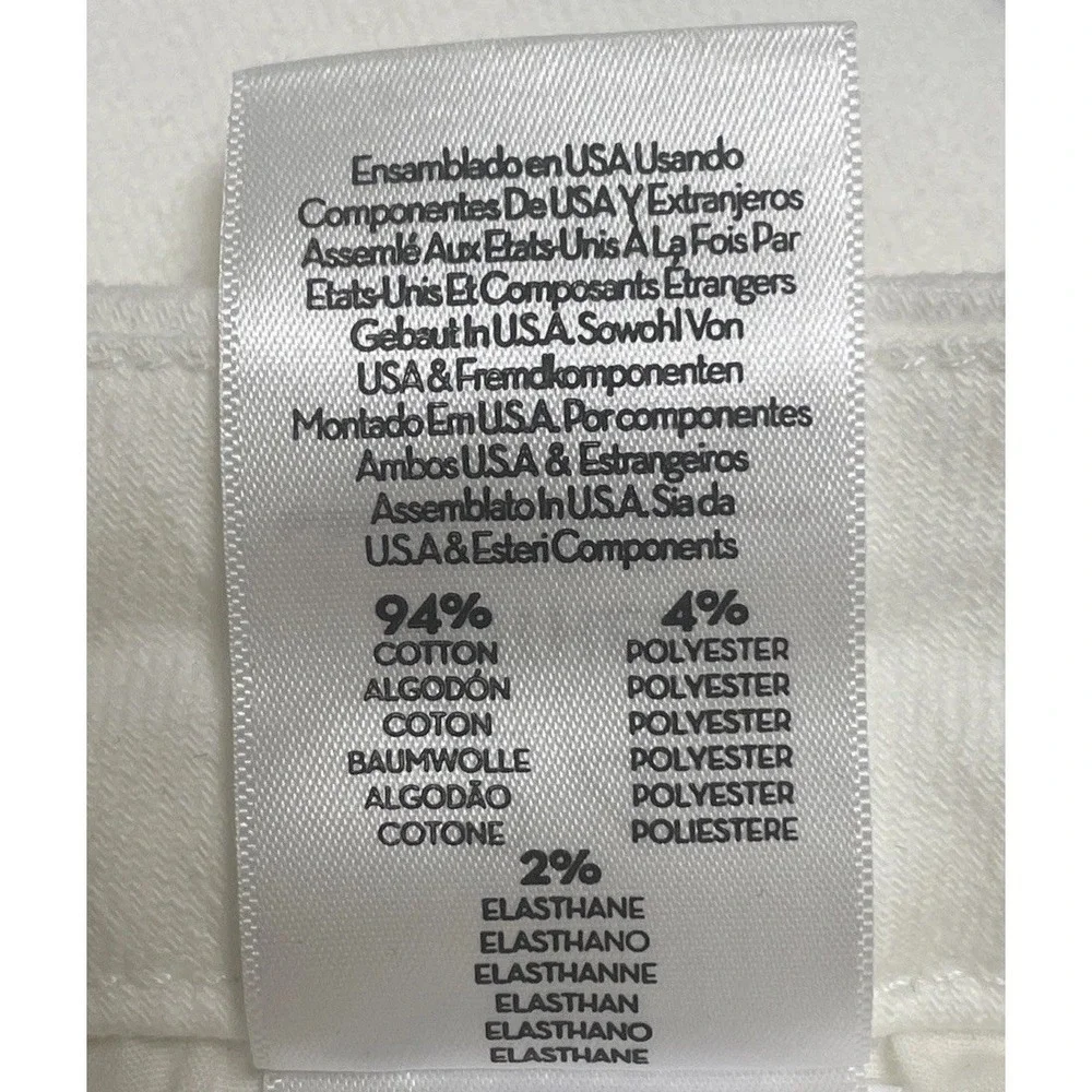 MOTHER | NEW The Roller Fray Fairest of Them All White Wide Leg Jeans SIZE 24 - Picture 14 of 16